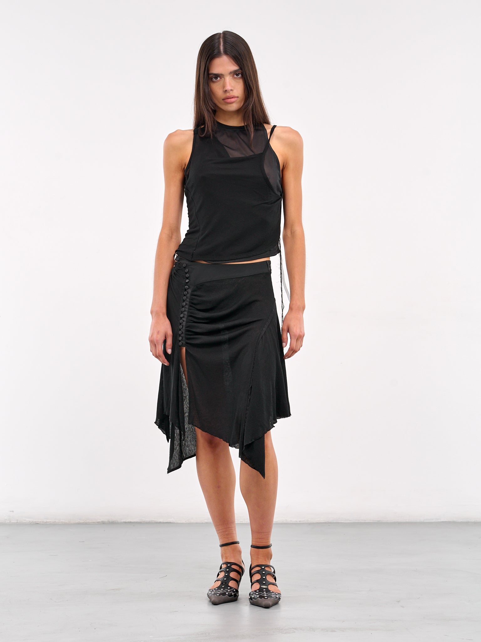 Shirring Skirt (SS25-SK1K-BLACK)