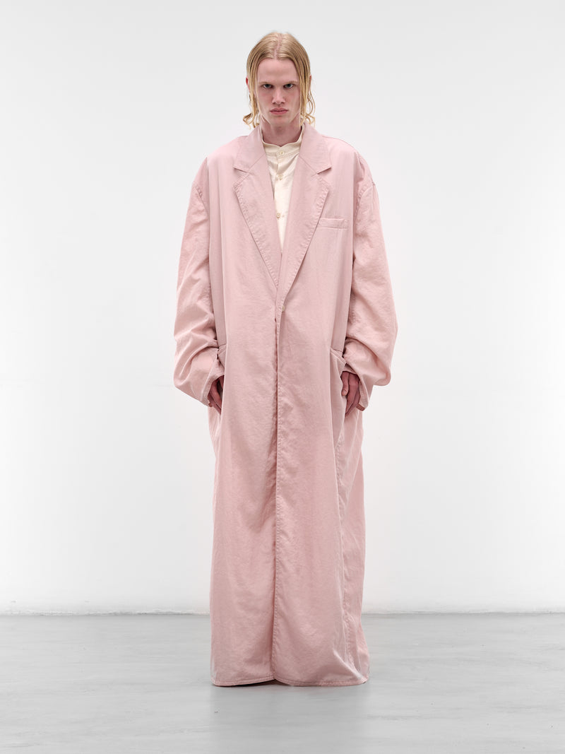 Pink Oversized Floor-Length Coat (SS26-002-01P-PINK)