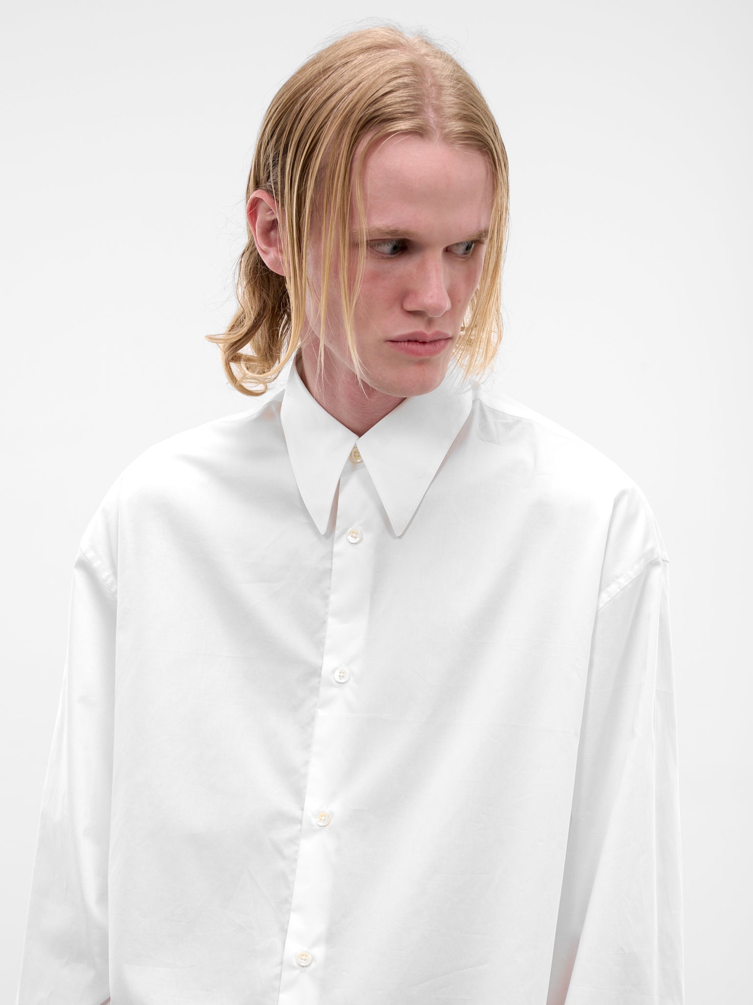 White Long Sleeve Shirt (SS26-004-06W-WHITE)