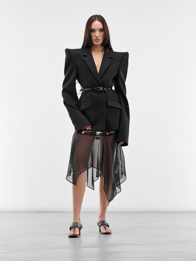 Black Structured Wool Blazer (SS26-JA-05-BLACK)