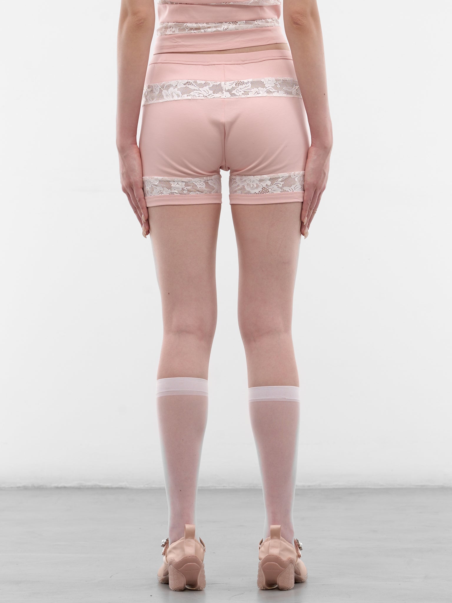 Pink Club Silencio Cycling Shorts (SS2600TR13PK-PINK-WHITE)