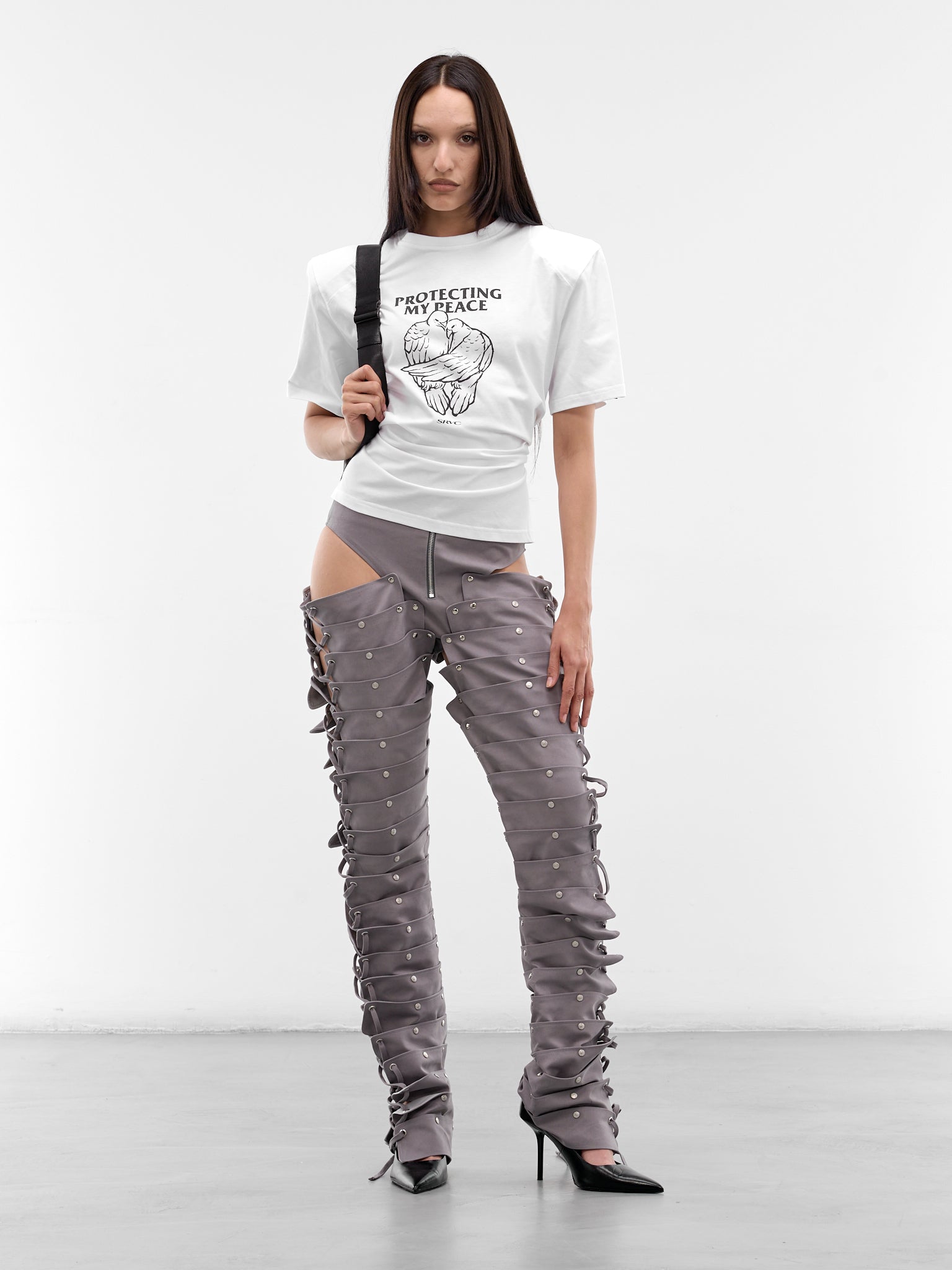Gray Ronin Cargo Trousers (SS26TR02-W01-GREY)
