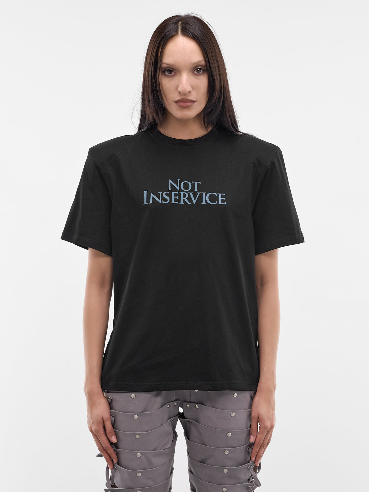 Black Not In Service Tee (SS26JT05C-J03-BLACK)
