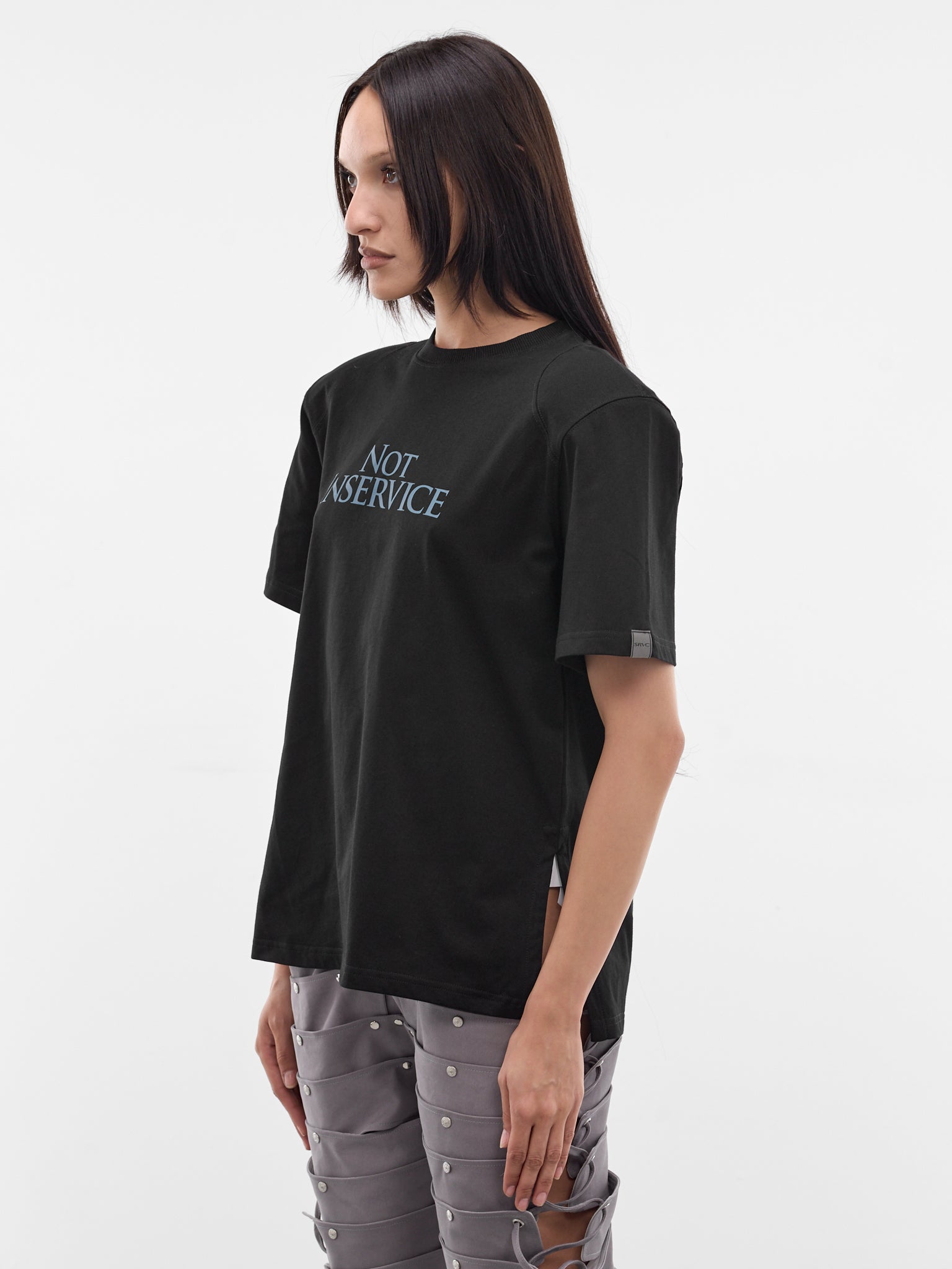 Black Not In Service Tee (SS26JT05C-J03-BLACK)