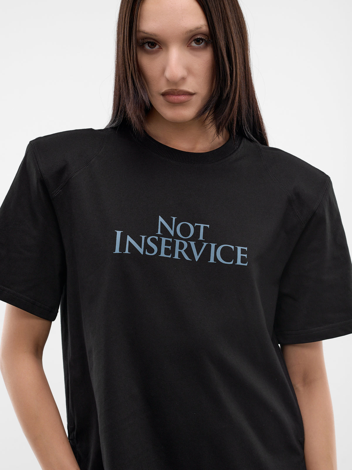 Black Not In Service Tee (SS26JT05C-J03-BLACK)