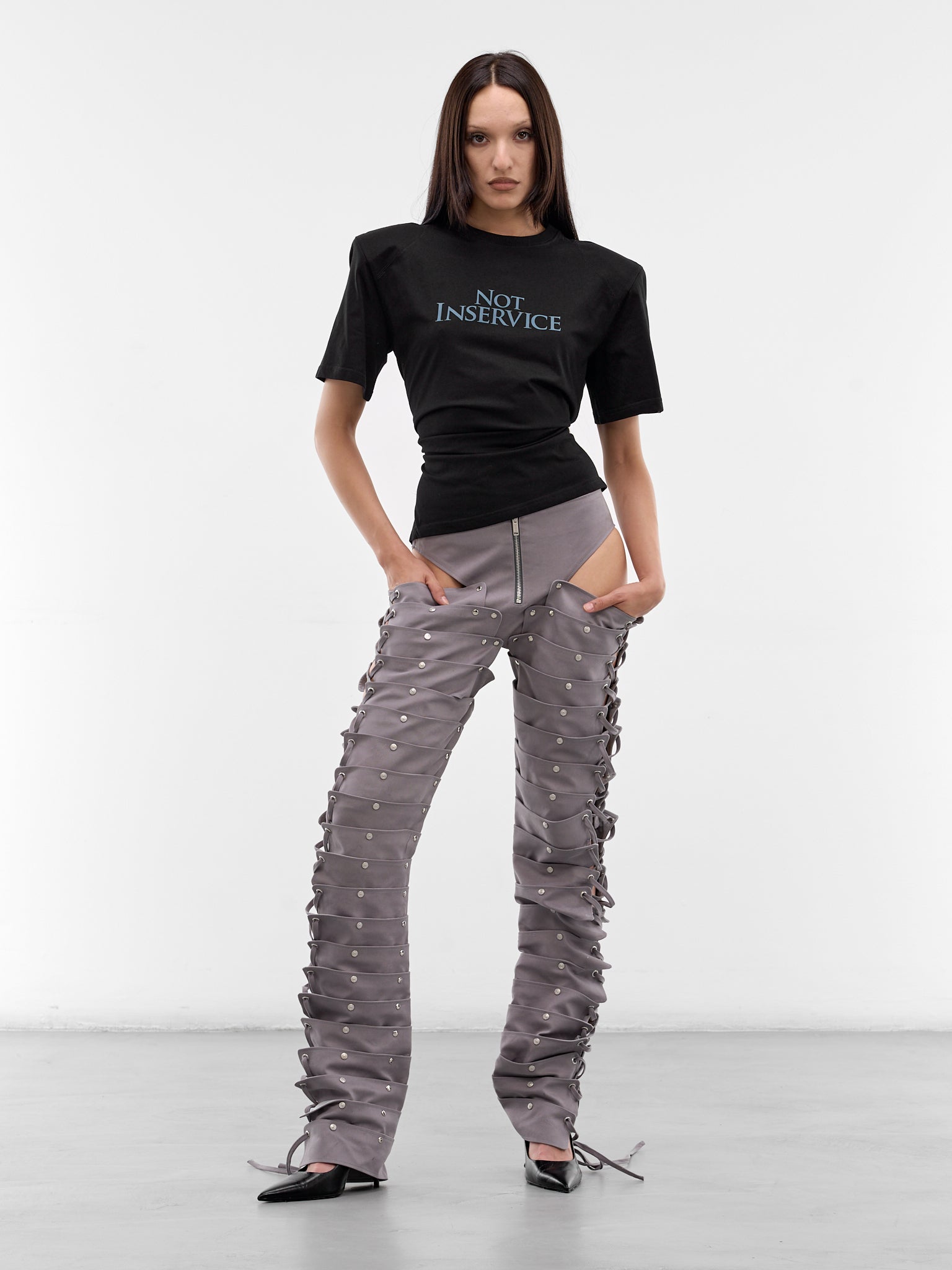 Black Not In Service Tee (SS26JT05C-J03-BLACK)