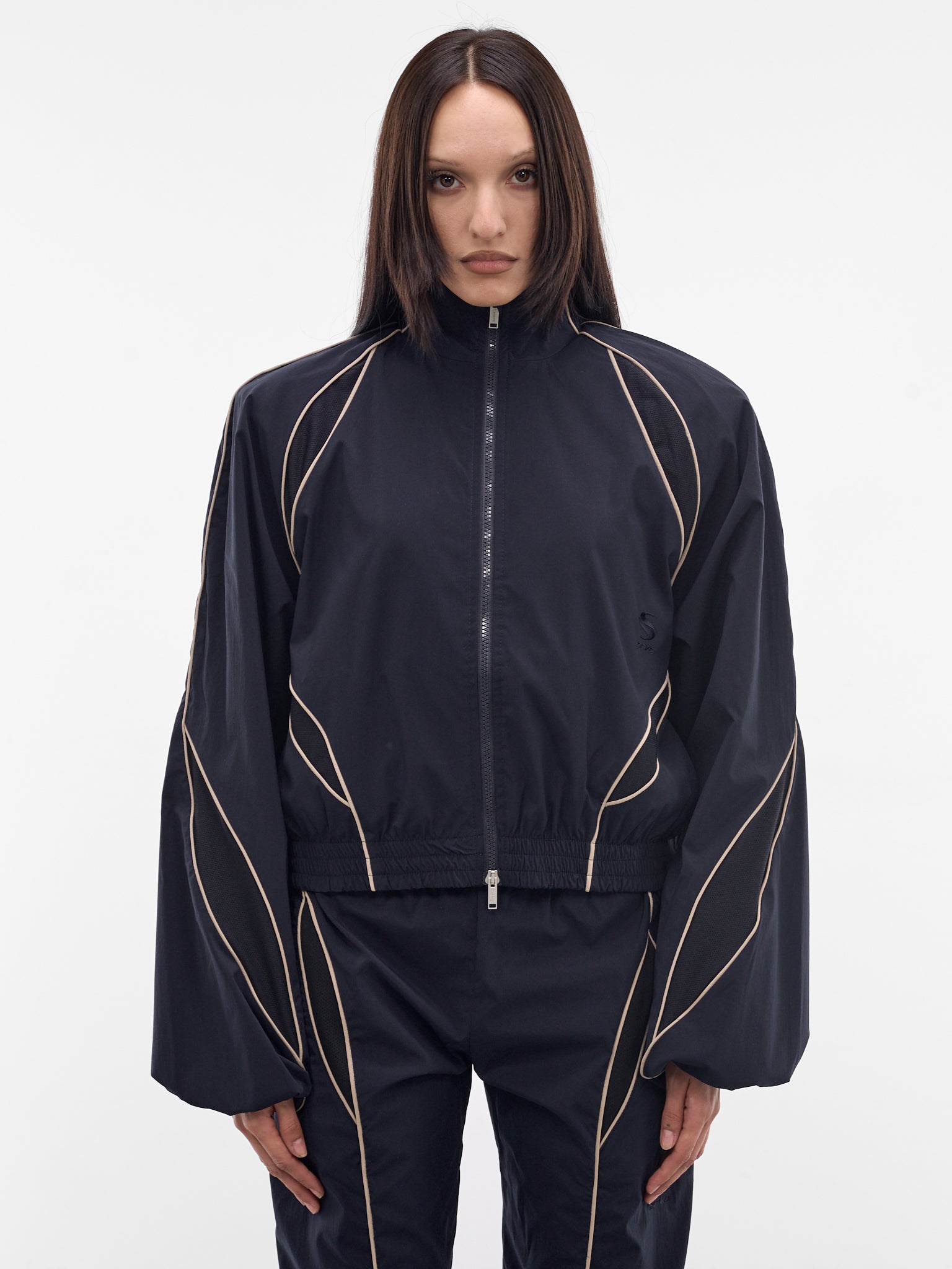 Dark Navy Slash Track Jacket (SS26OW02-W15-DARK-NAVY)