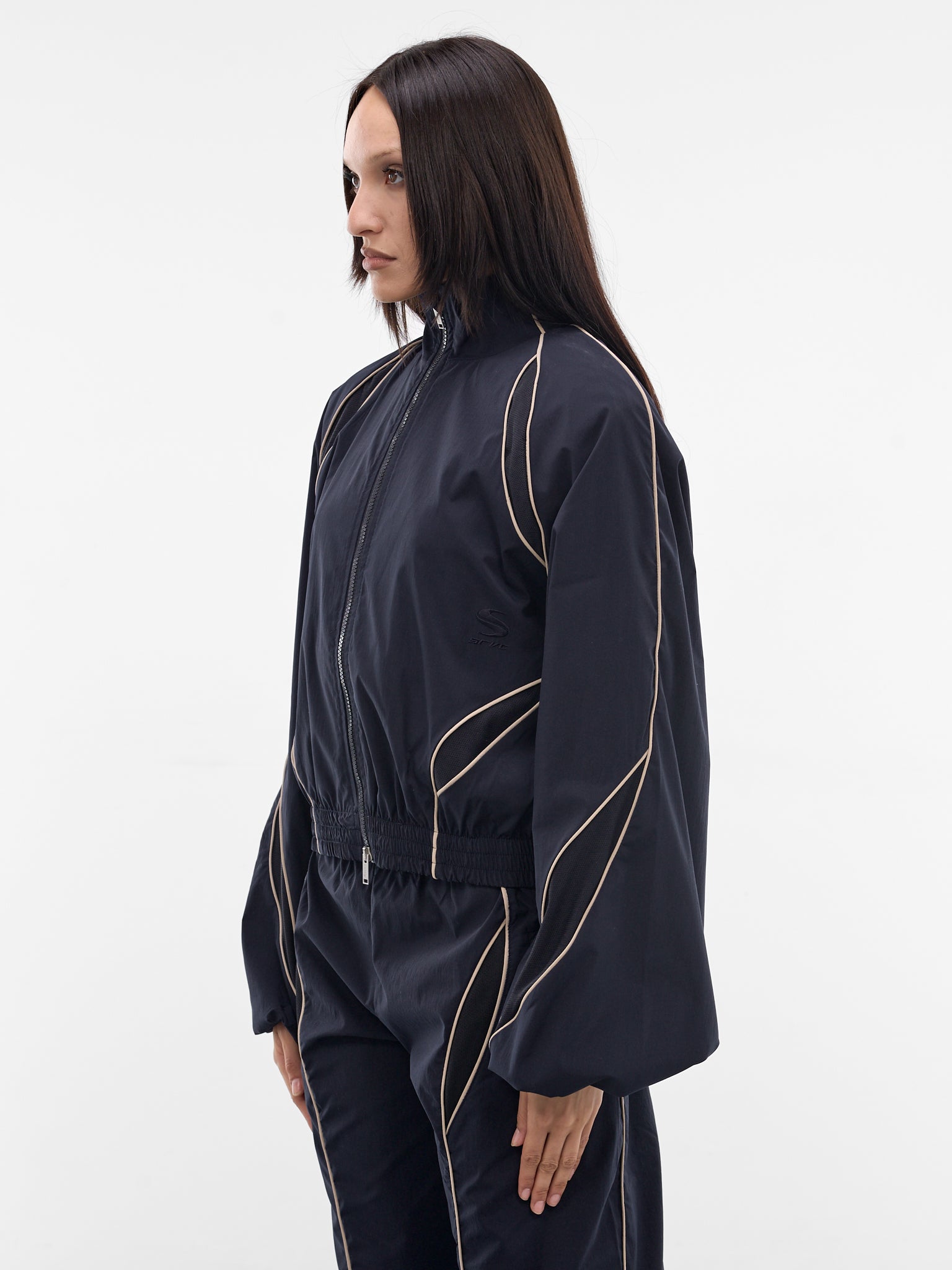 Dark Navy Slash Track Jacket (SS26OW02-W15-DARK-NAVY)