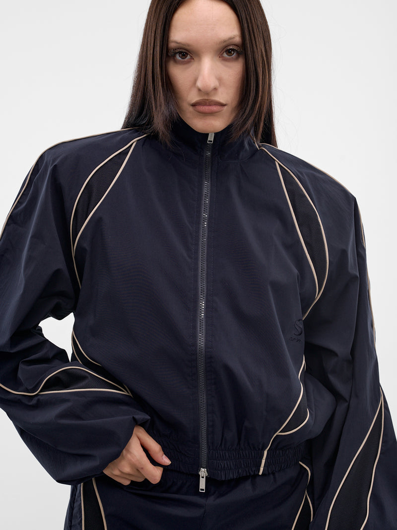 Dark Navy Slash Track Jacket (SS26OW02-W15-DARK-NAVY)