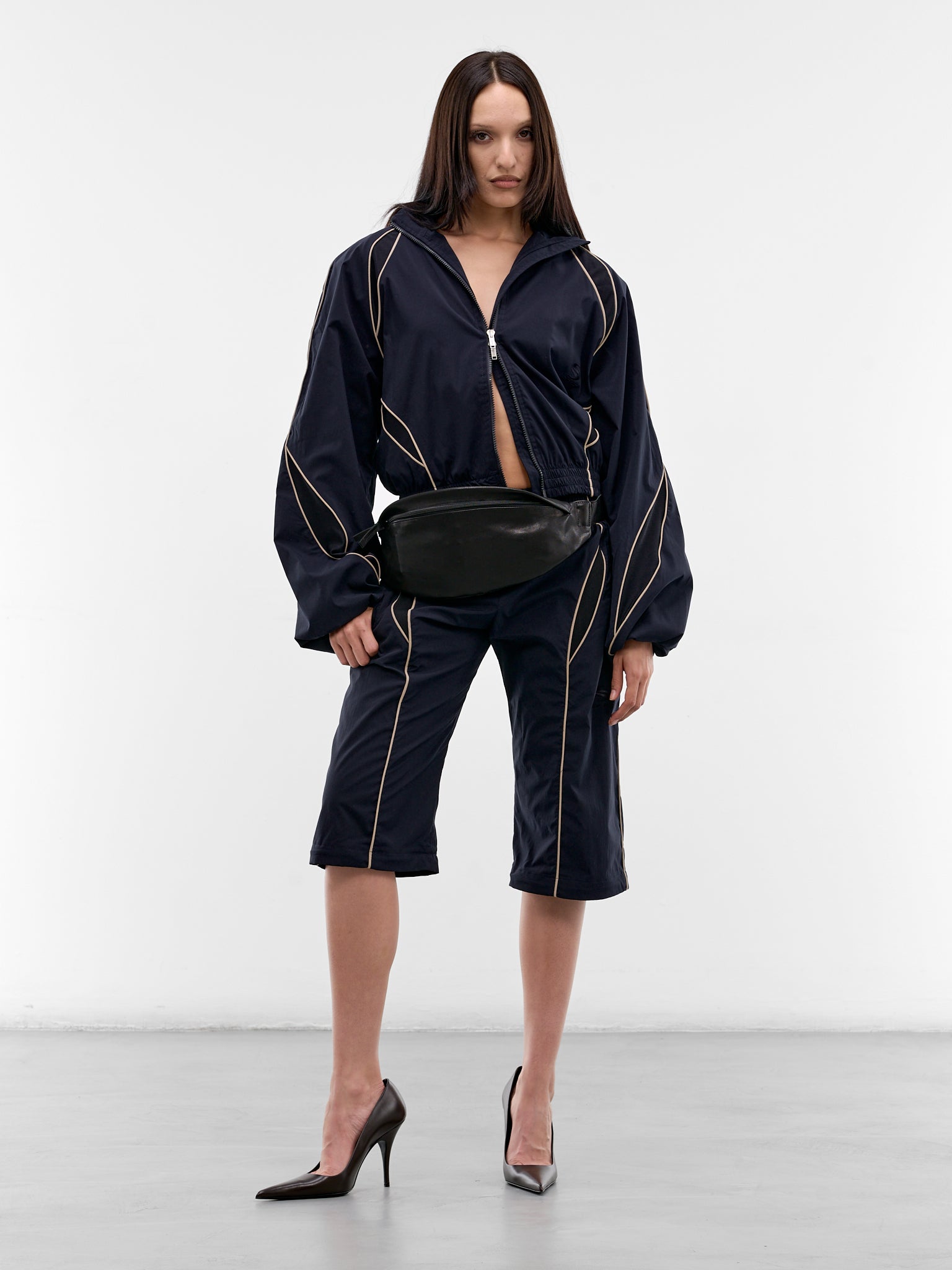 Navy Slash Track Pants (SS26TR03-W15-DARK-NAVY)