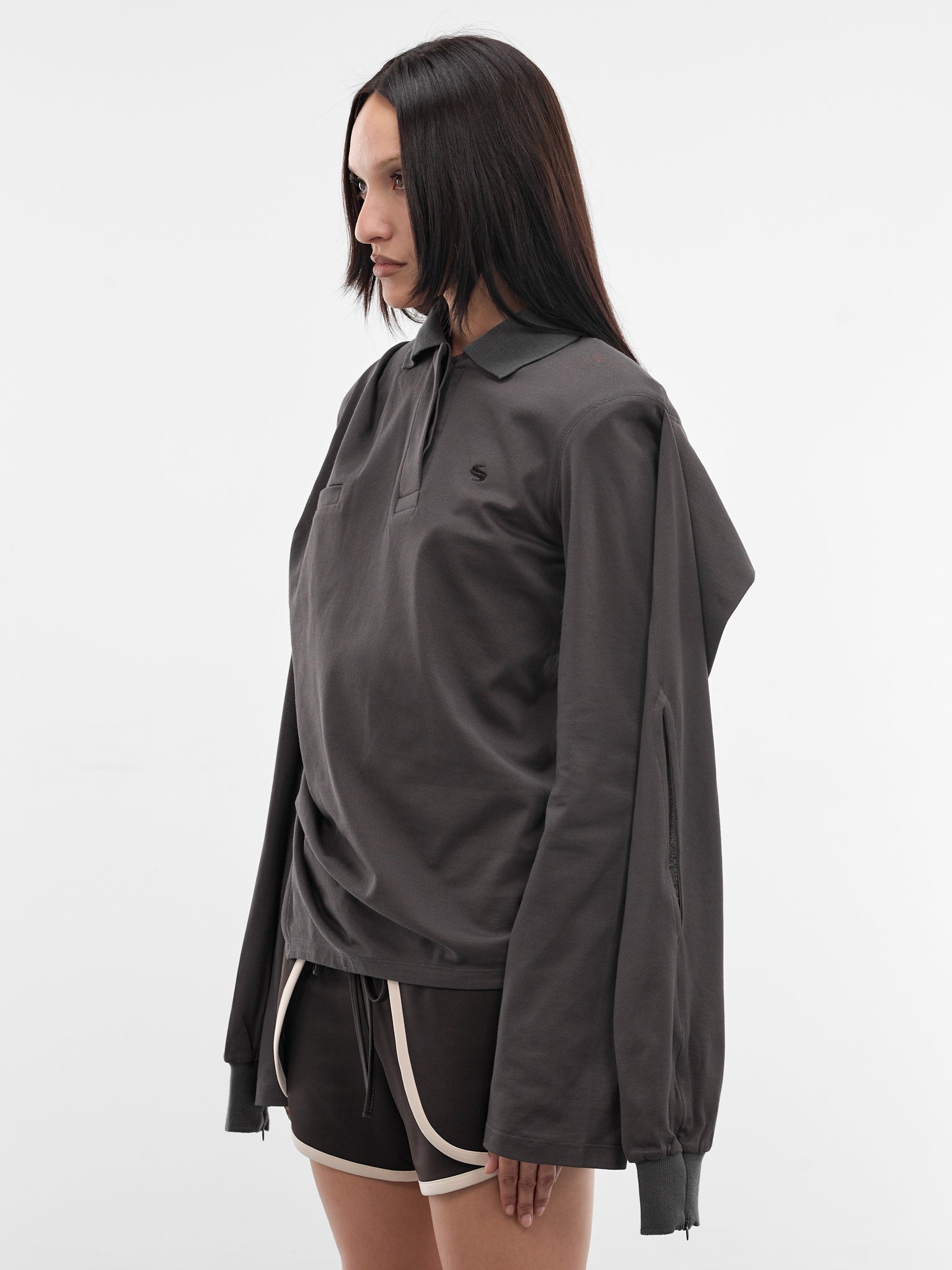 Mud Twisted Polo Top (SS26TP01-W54-MUD)