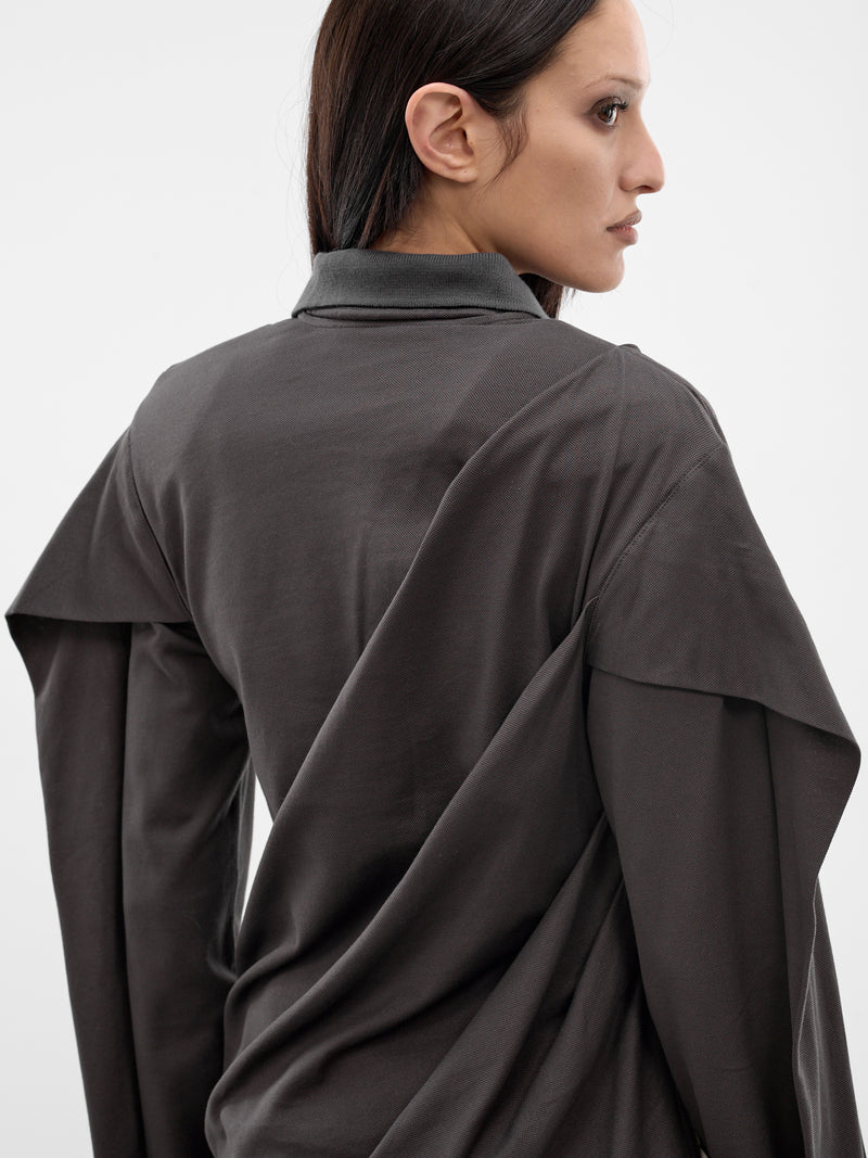 Mud Twisted Polo Top (SS26TP01-W54-MUD)