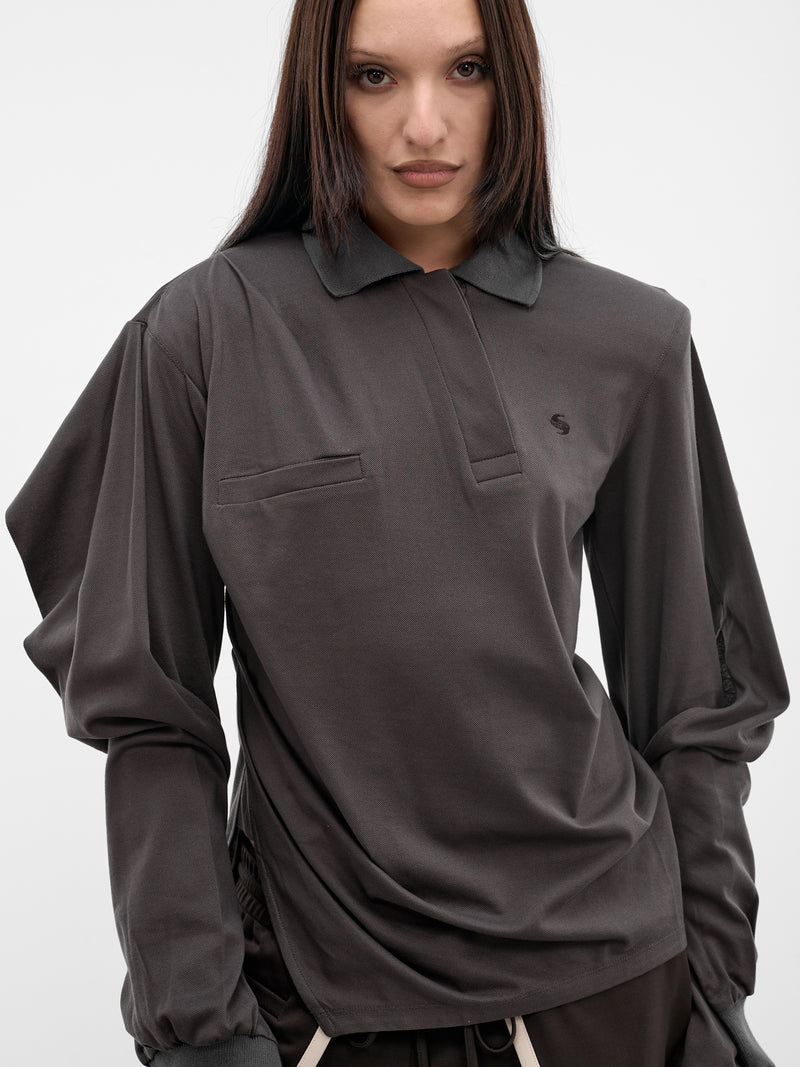 Mud Twisted Polo Top (SS26TP01-W54-MUD)
