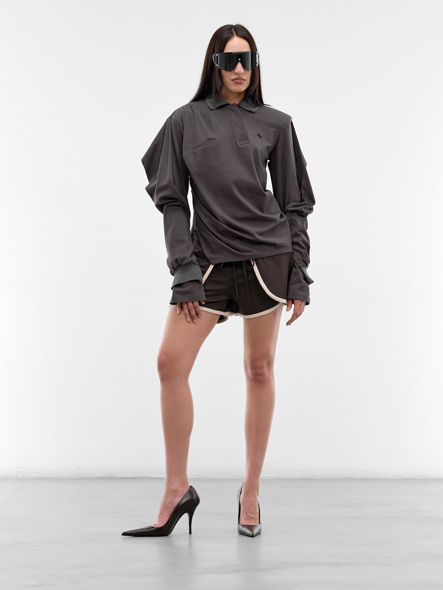 Mud Twisted Polo Top (SS26TP01-W54-MUD)