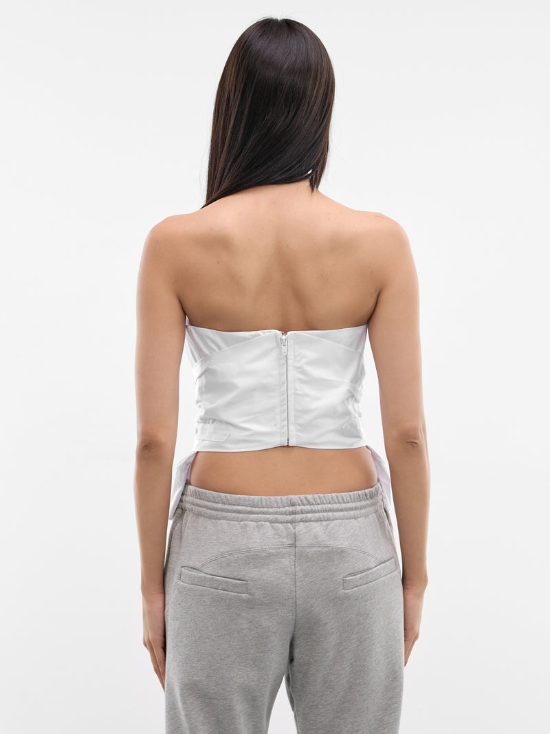 White Origami Corset (SS26TP02-W51-WHITE)