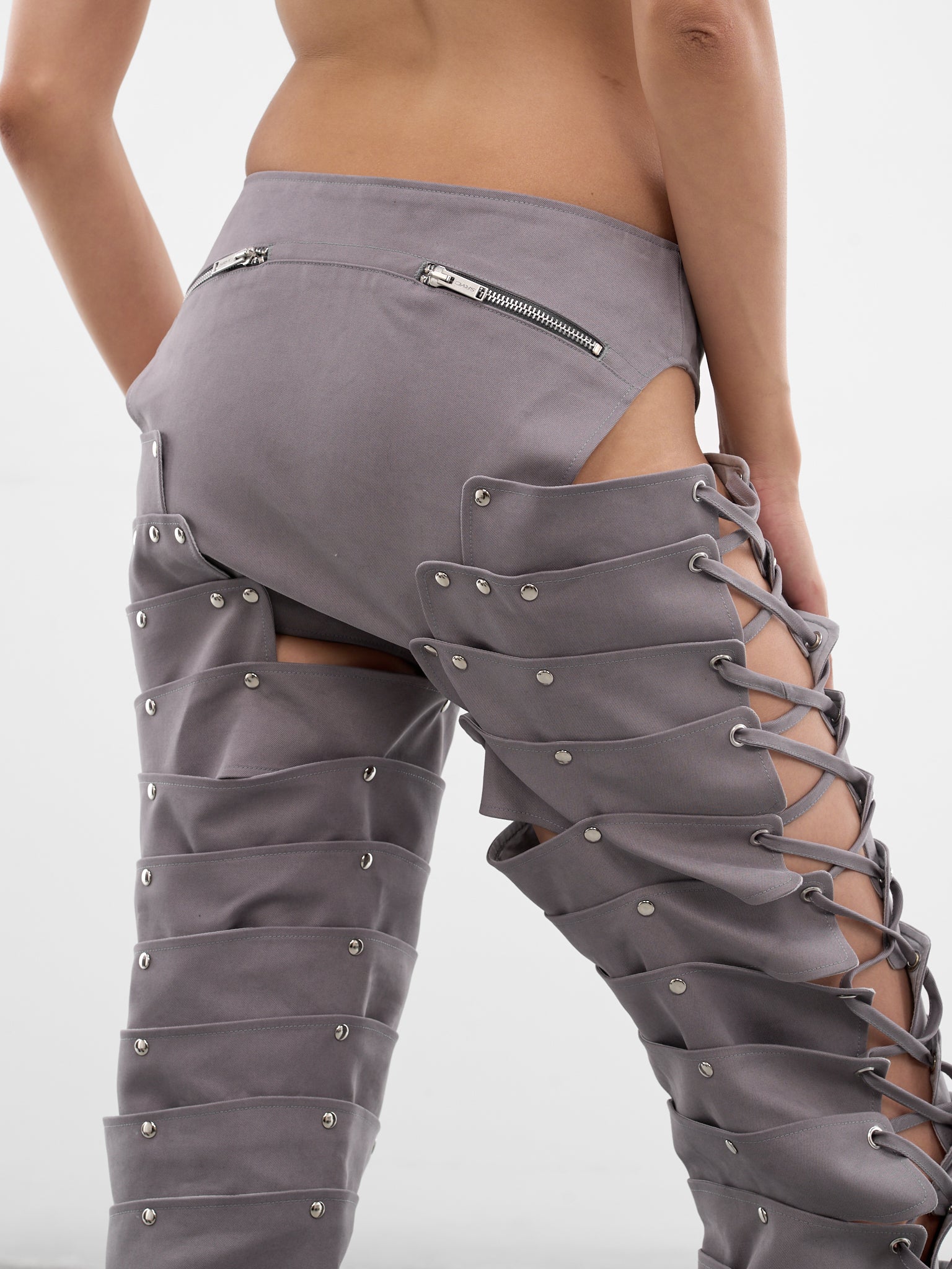 Gray Ronin Cargo Trousers (SS26TR02-W01-GREY)