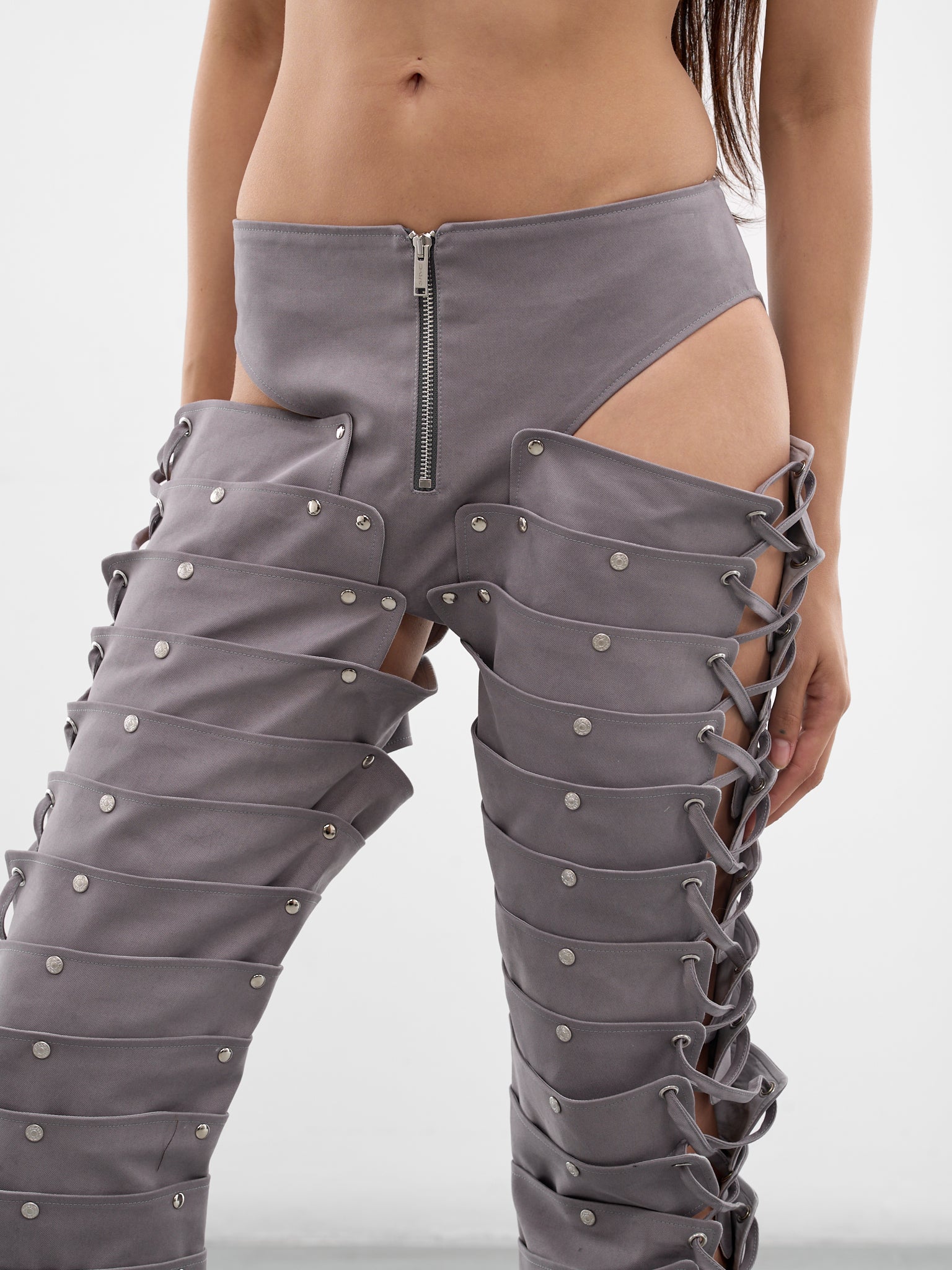 Gray Ronin Cargo Trousers (SS26TR02-W01-GREY)