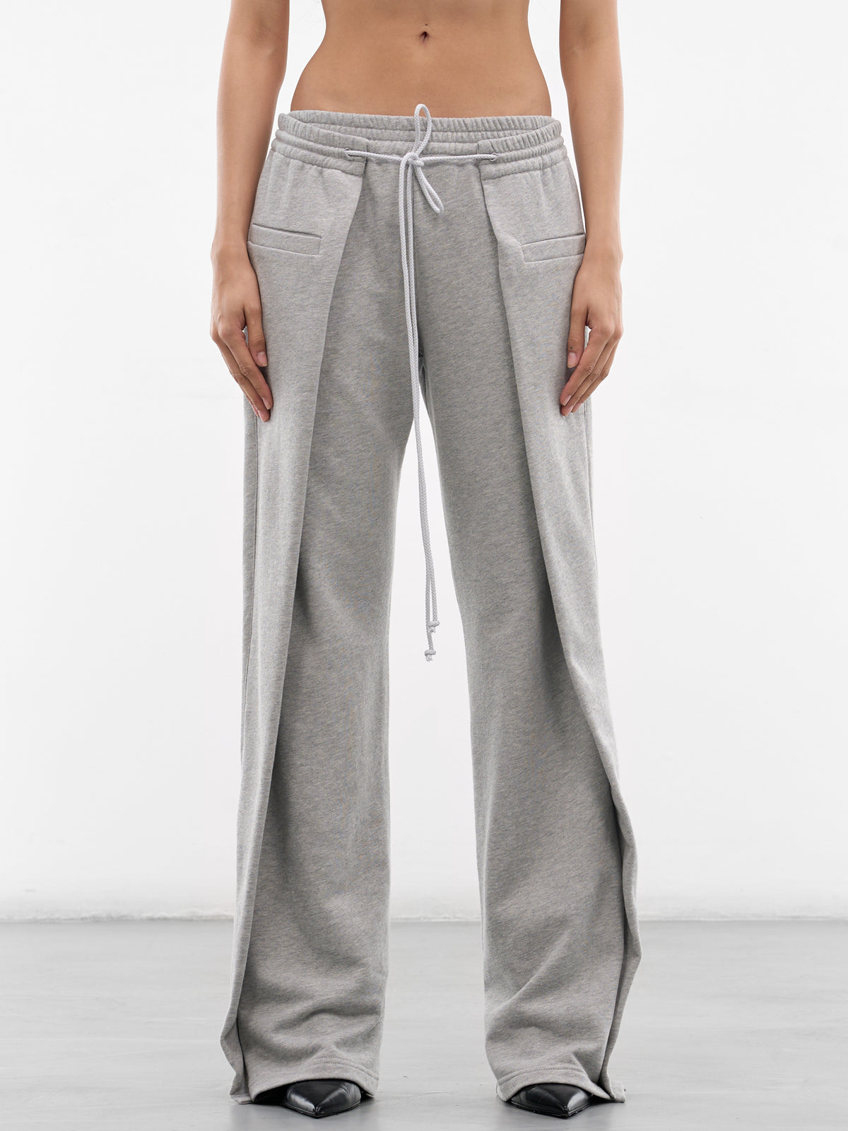 Gray Origami Track Pants (SS26TR08-J04-MARL-GREY)