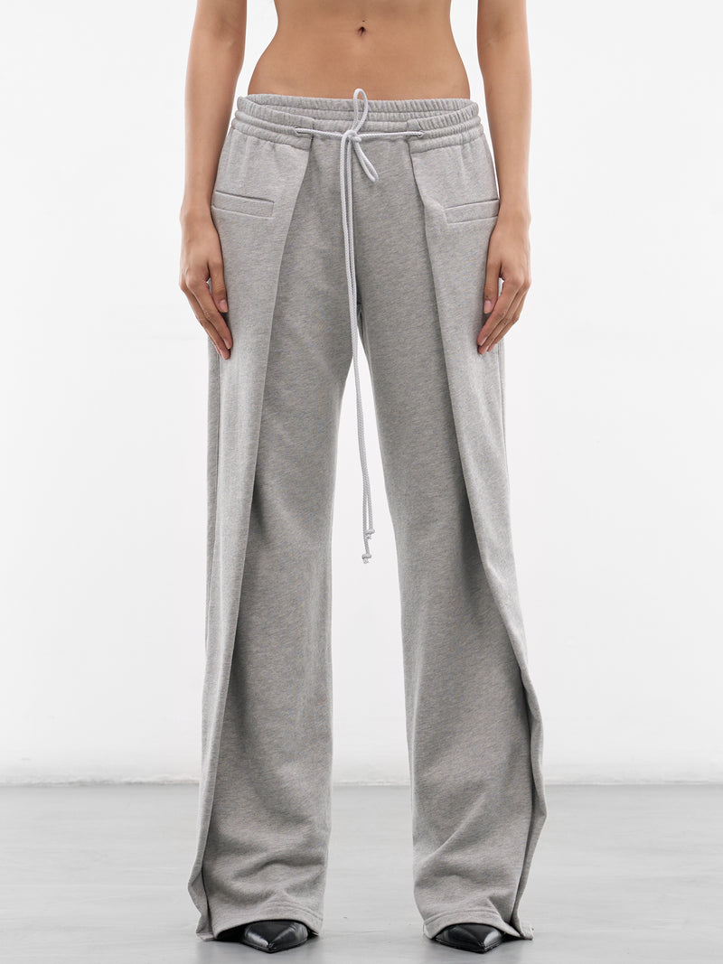 Gray Origami Track Pants (SS26TR08-J04-MARL-GREY)