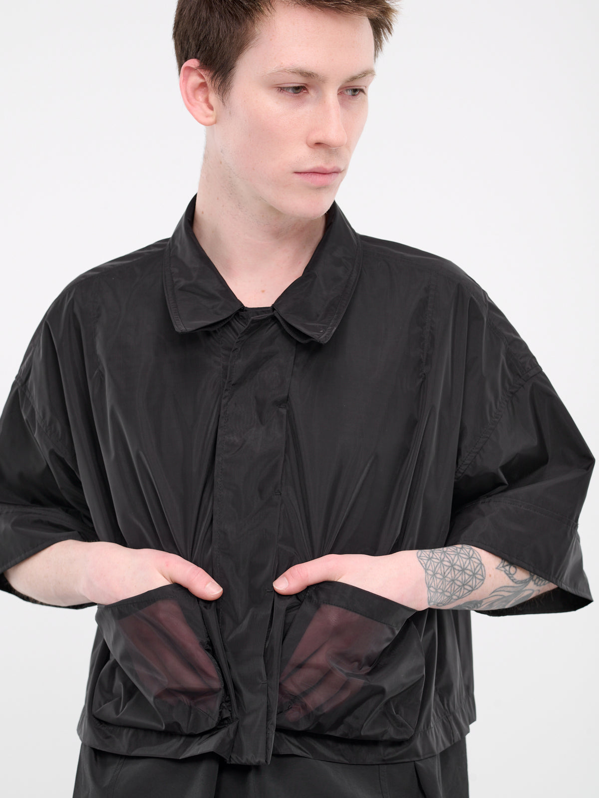 Veiled Pocket Short Sleeve Shirt (SSG3SH701BK-BLACK)