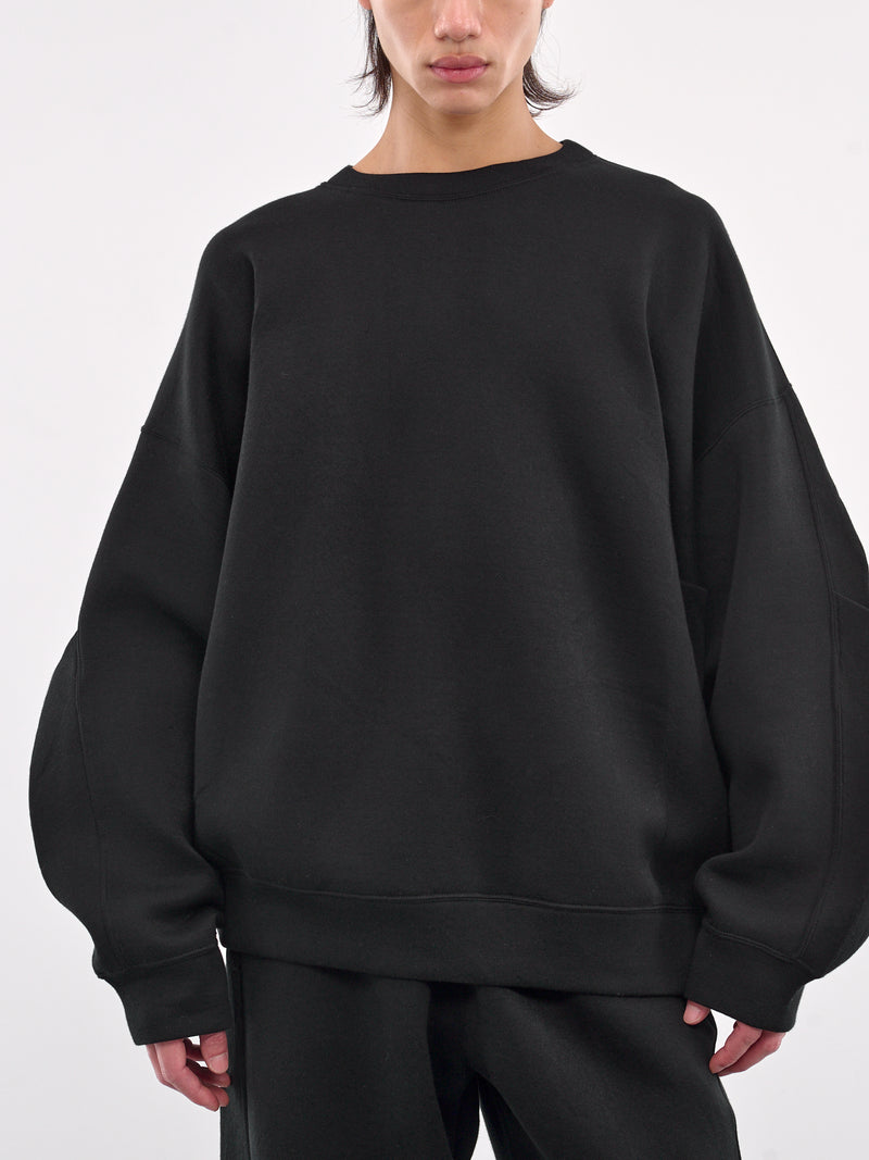 Oversized Crewneck Sweatshirt (ST-1118-BLACK)