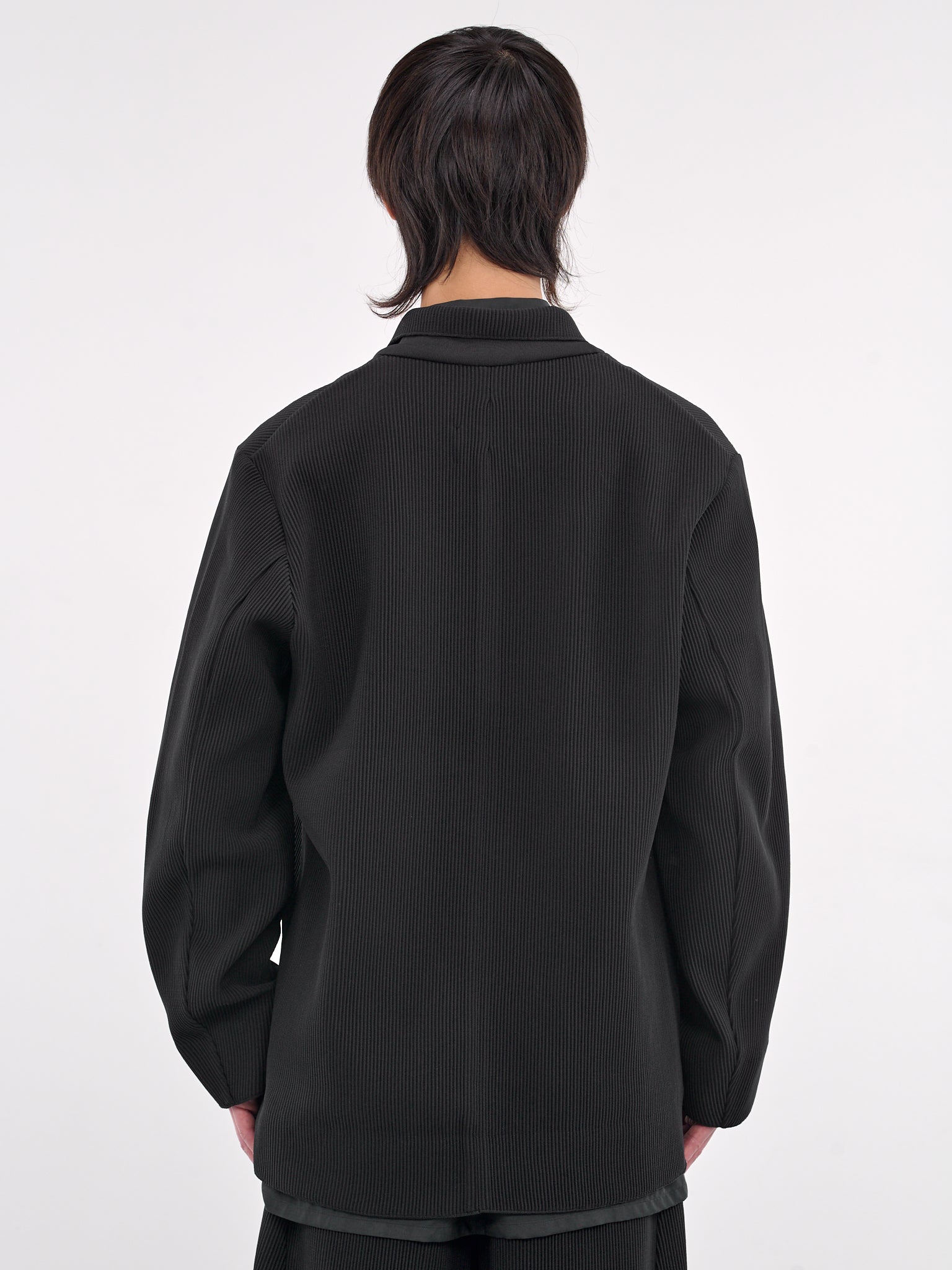 Ribbed Blazer (ST-1125-BLACK)