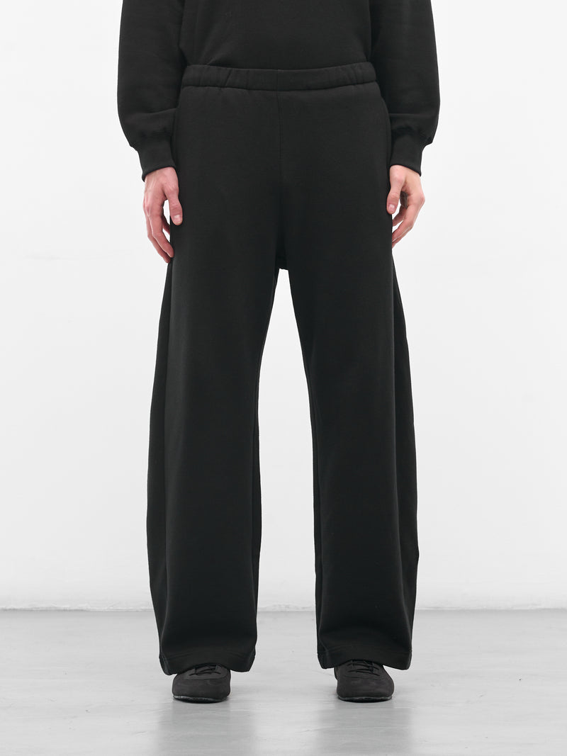 Black Cotton-Yak Relaxed Sweatpants (ST-1288-BLACK)