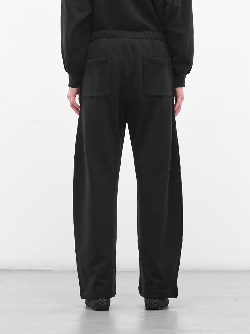 Black Cotton-Yak Relaxed Sweatpants (ST-1288-BLACK)