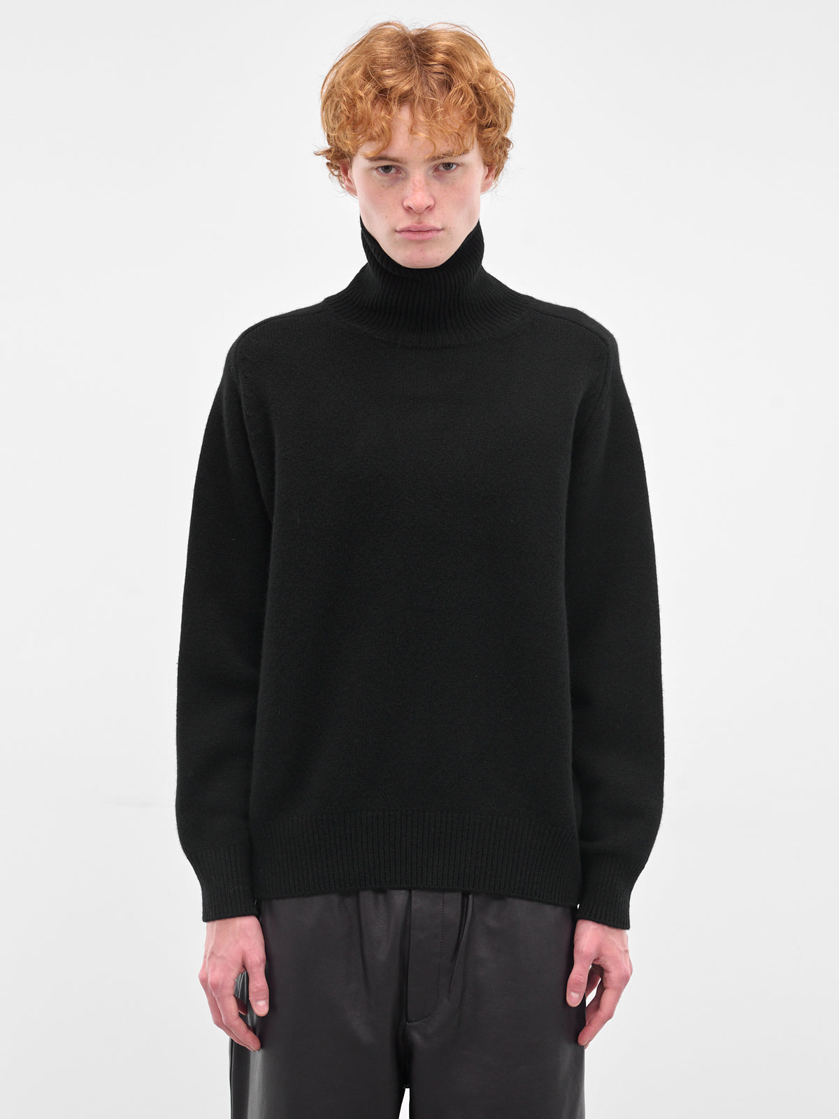 Black Wool Turtleneck Sweater (ST-1290-BLACK)