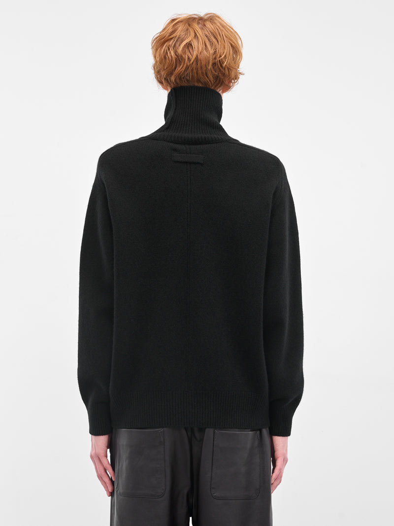 Black Wool Turtleneck Sweater (ST-1290-BLACK)