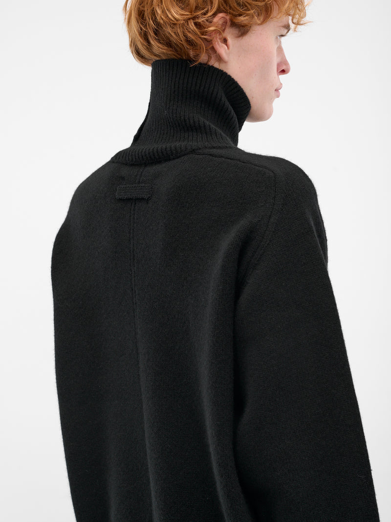 Black Wool Turtleneck Sweater (ST-1290-BLACK)