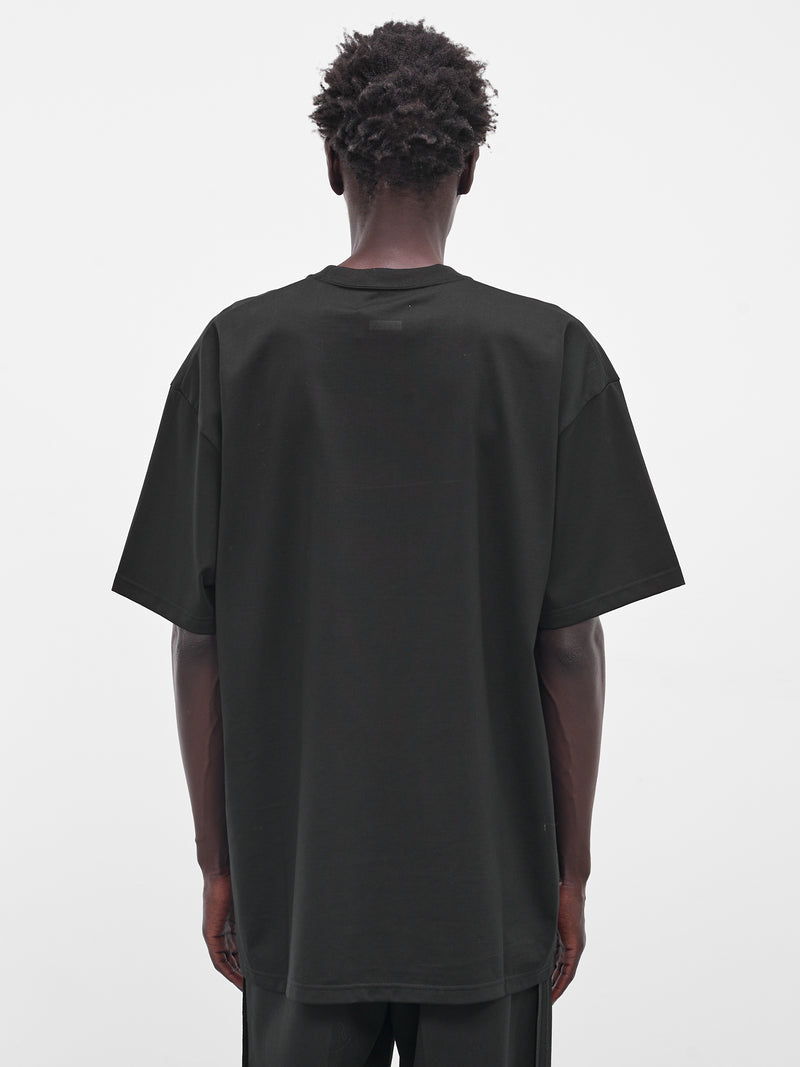 Black Oversized Cotton Pocket Tee (ST-1331-BLACK)