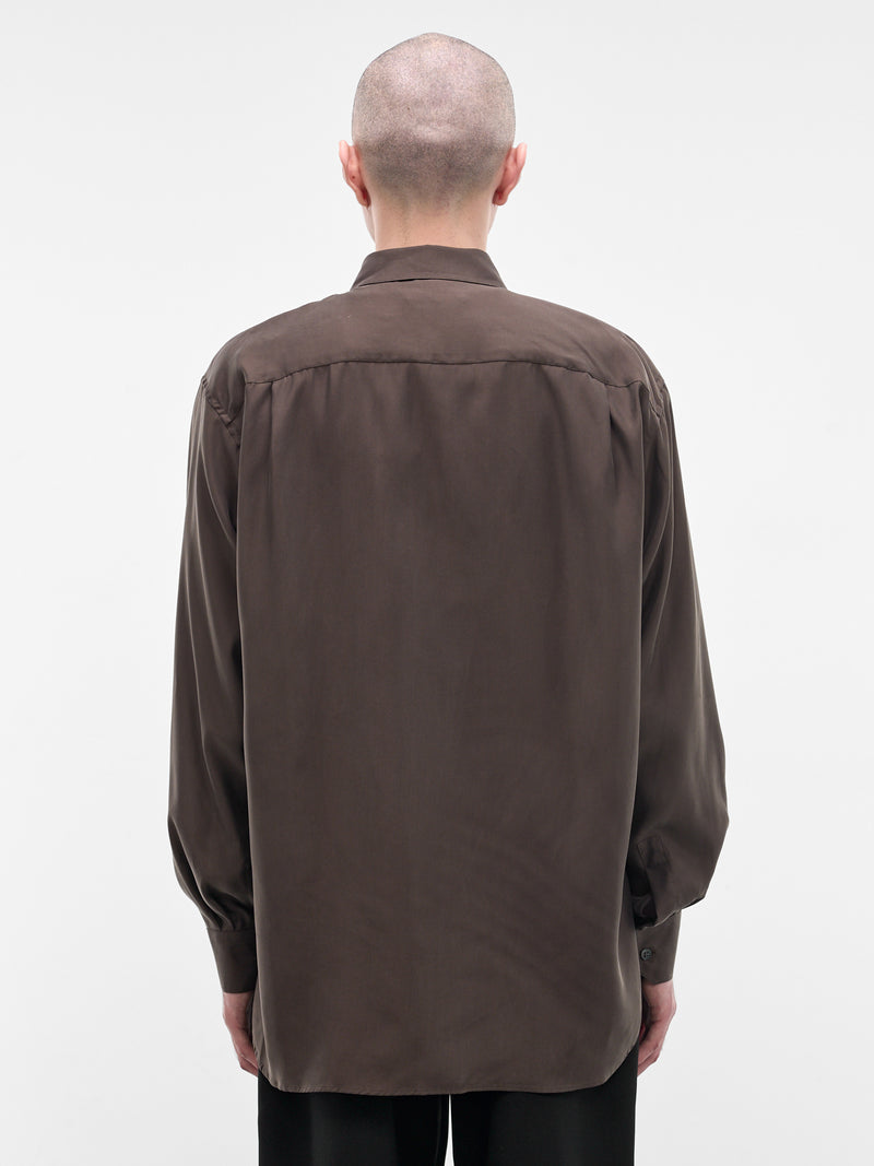 Brown Relaxed Button-Up Shirt (ST-1459-DARK-BROWN)
