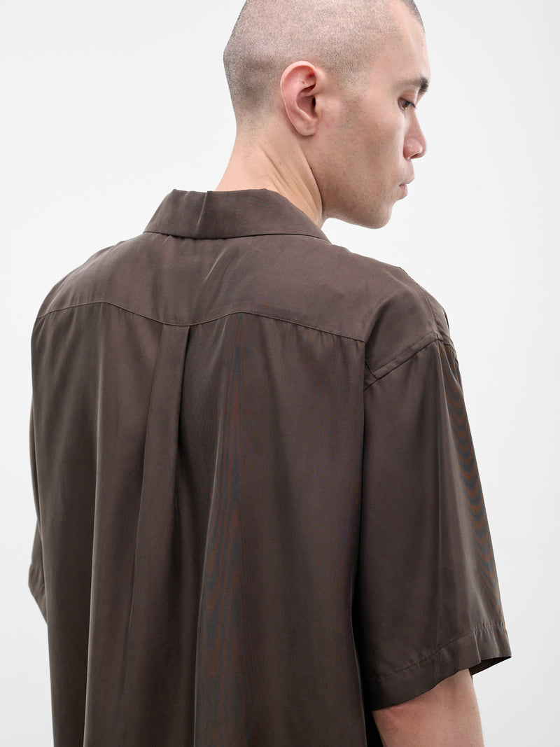 Brown Short Sleeve Shirt (ST-1462-DARK-BROWN)