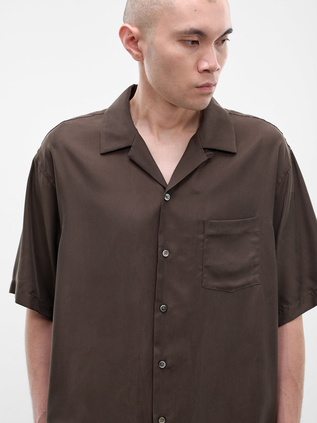 Brown Short Sleeve Shirt (ST-1462-DARK-BROWN)