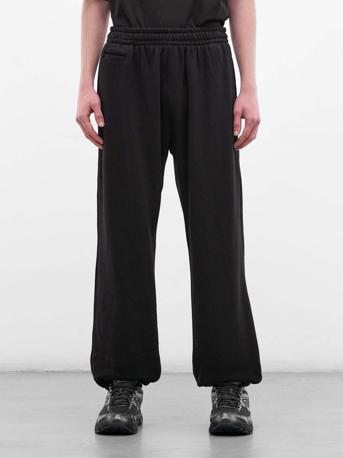 Black Cotton-Cashmere Joggers (ST-1470-BLACK)