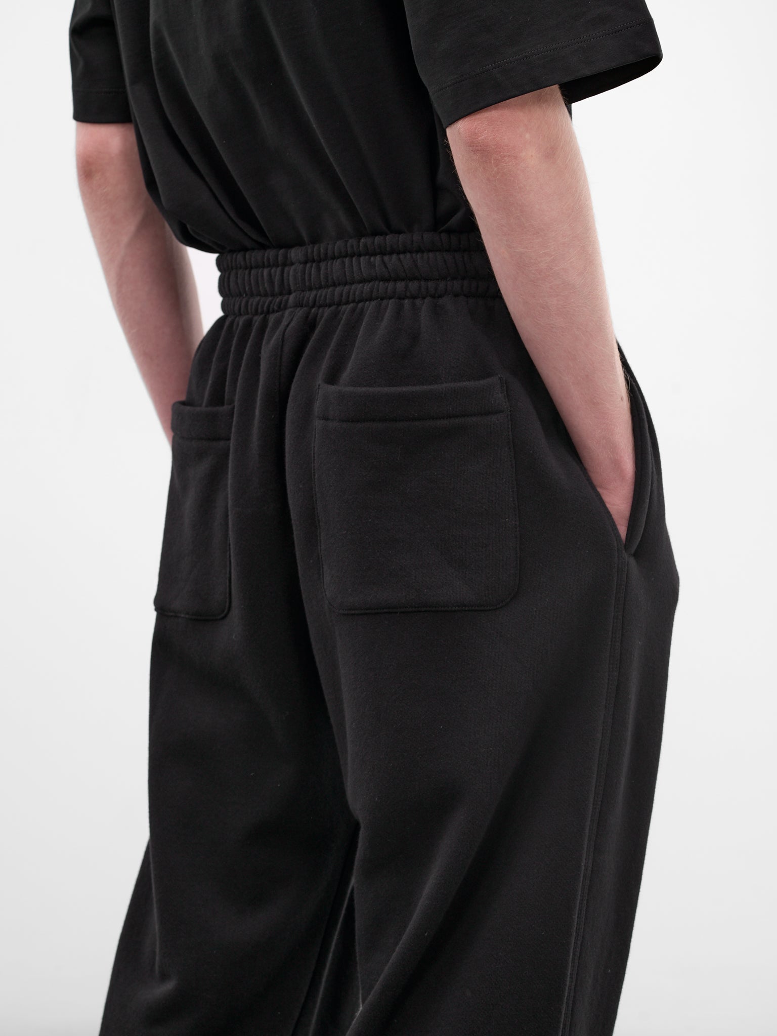 Black Cotton-Cashmere Joggers (ST-1470-BLACK)