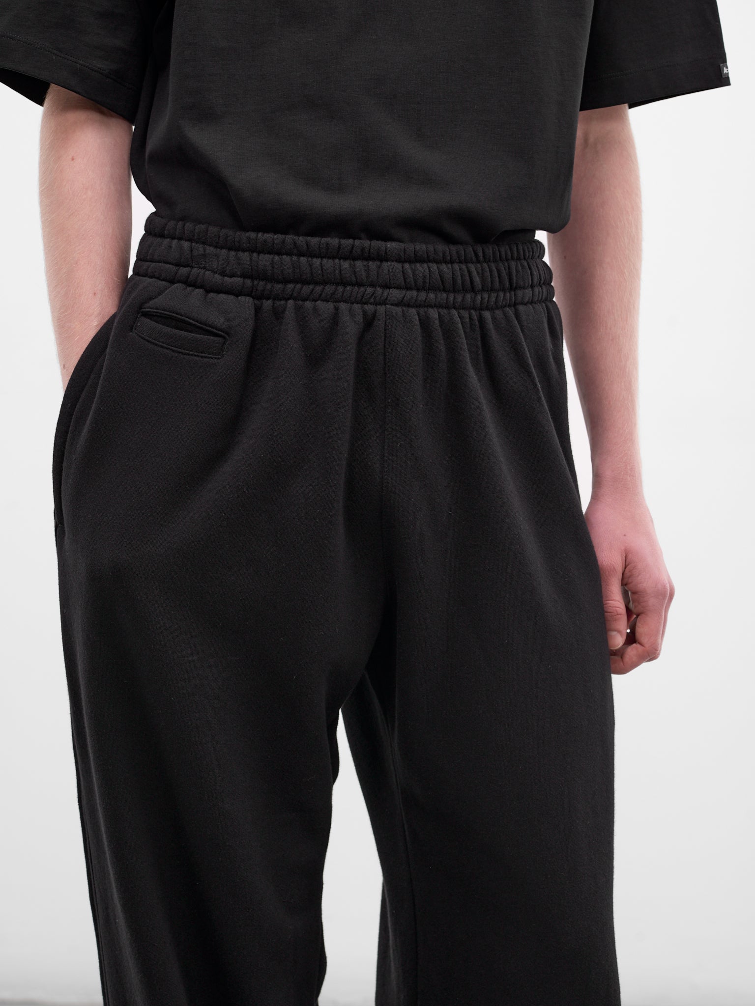 Black Cotton-Cashmere Joggers (ST-1470-BLACK)