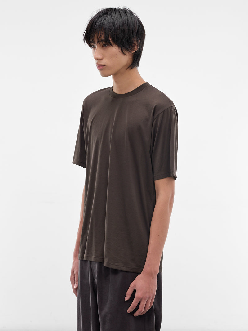 Dark Brown Cotton Tee (ST-1504-DARK-BROWN)