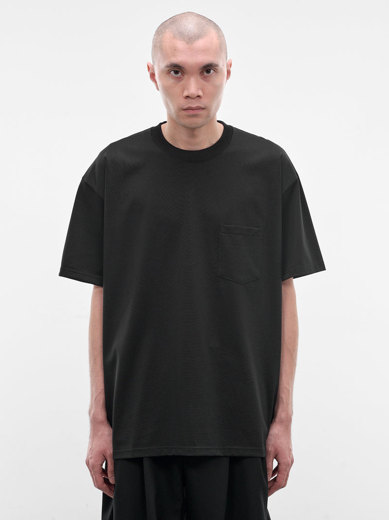 Black Cotton Pocket Tee (ST-1506-BLACK)