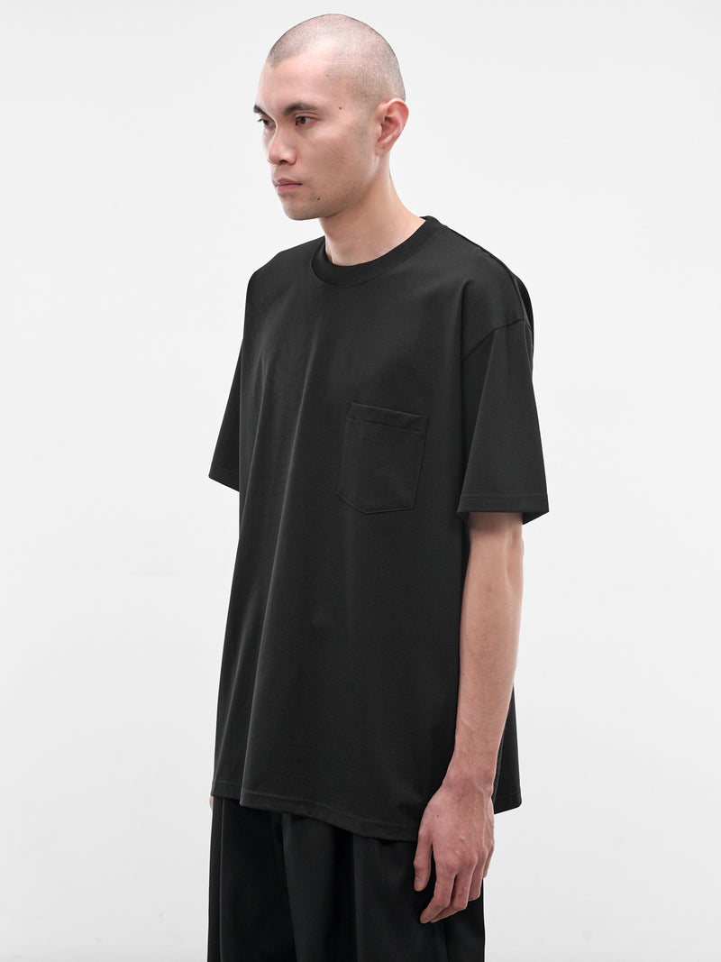 Black Cotton Pocket Tee (ST-1506-BLACK)