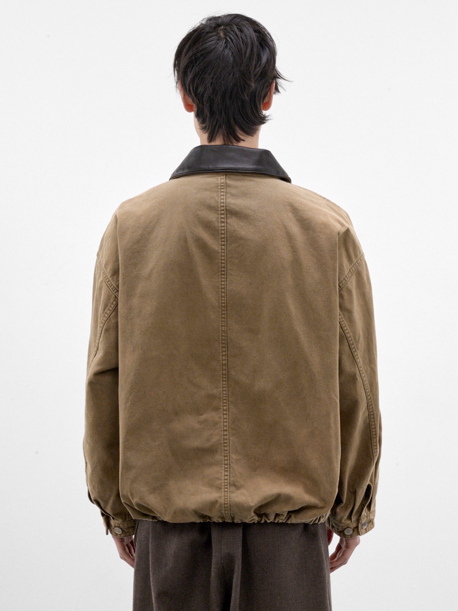 Khaki Whipcord Zip Jacket (ST-1578-KHAKI)