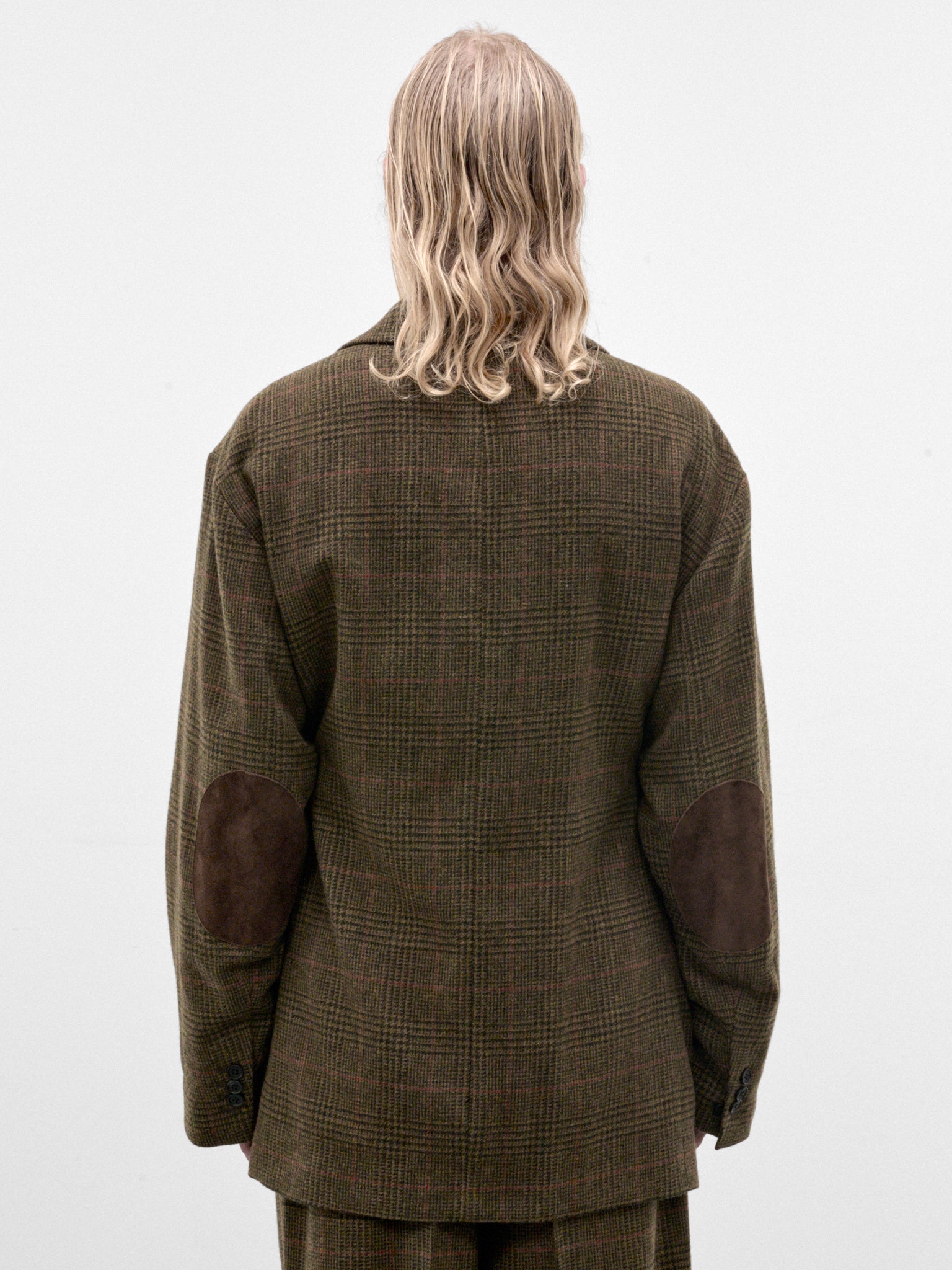Wool Tweed Check Oversized Blazer (ST-1586-TWEED-CHECK)