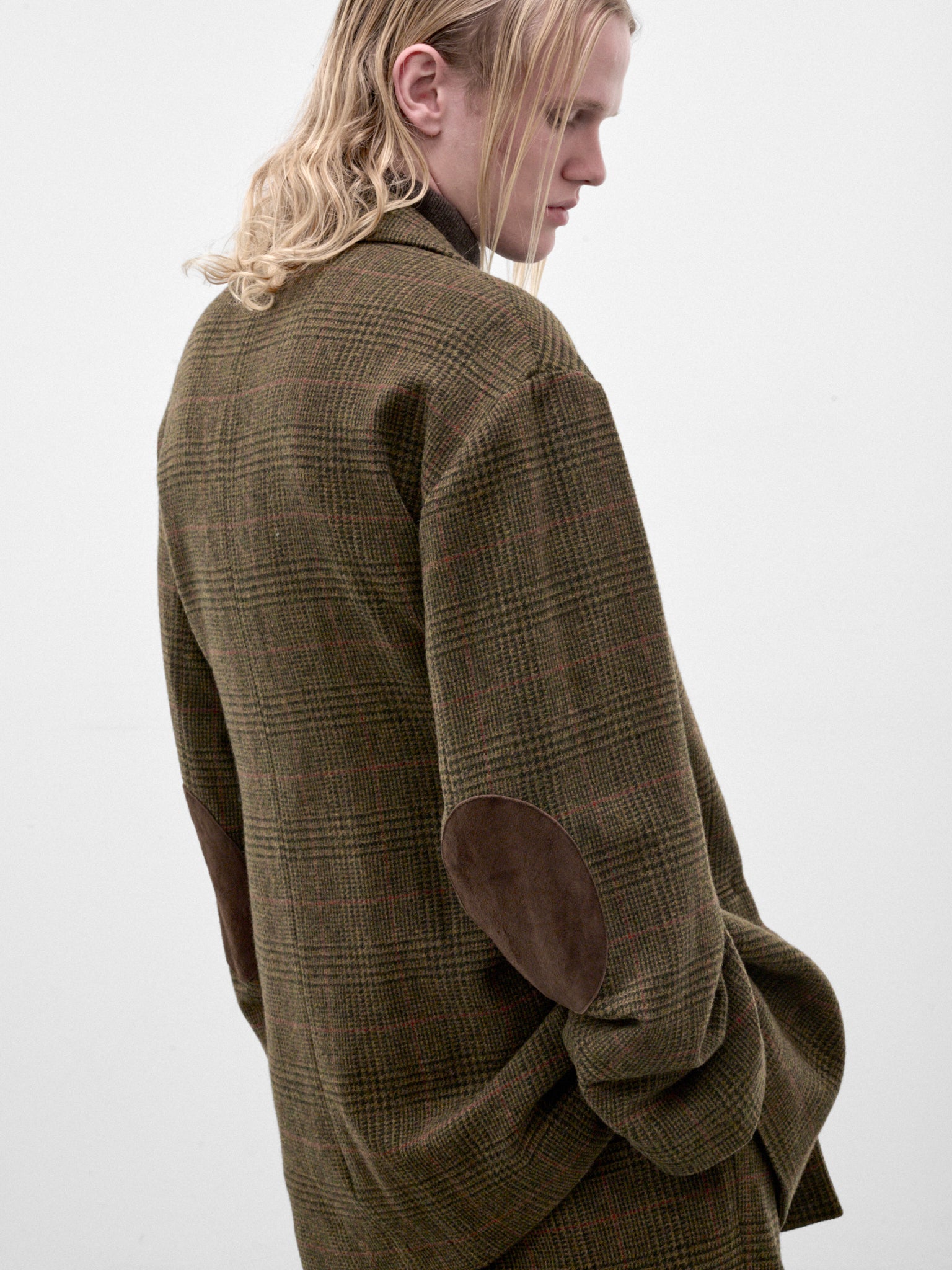 Wool Tweed Check Oversized Blazer (ST-1586-TWEED-CHECK)