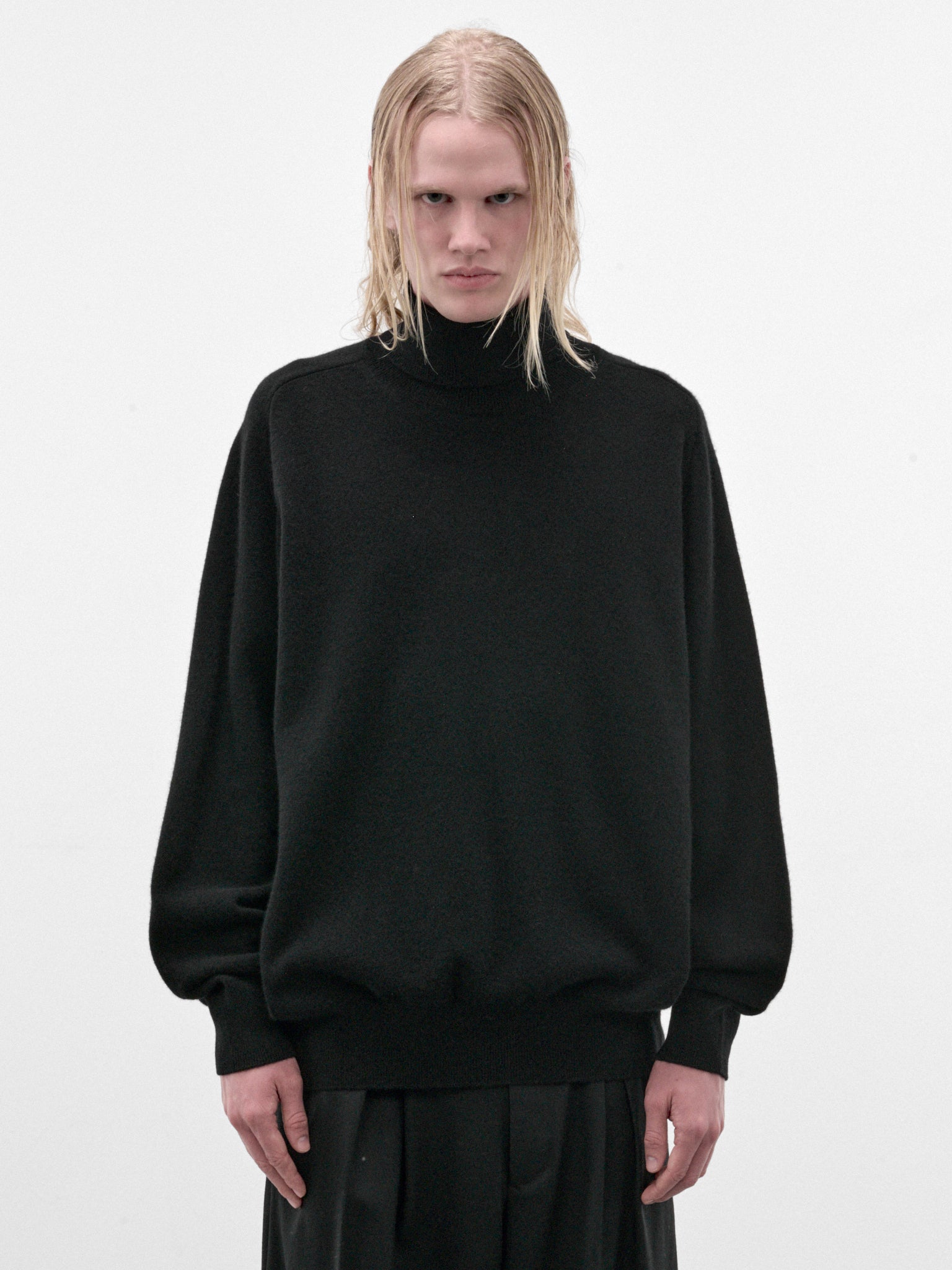 Black Wool Turtleneck Sweater (ST-1635-BLACK)