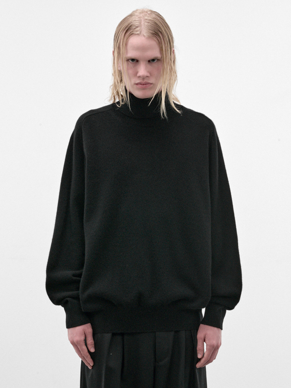 Black Wool Turtleneck Sweater (ST-1635-BLACK)