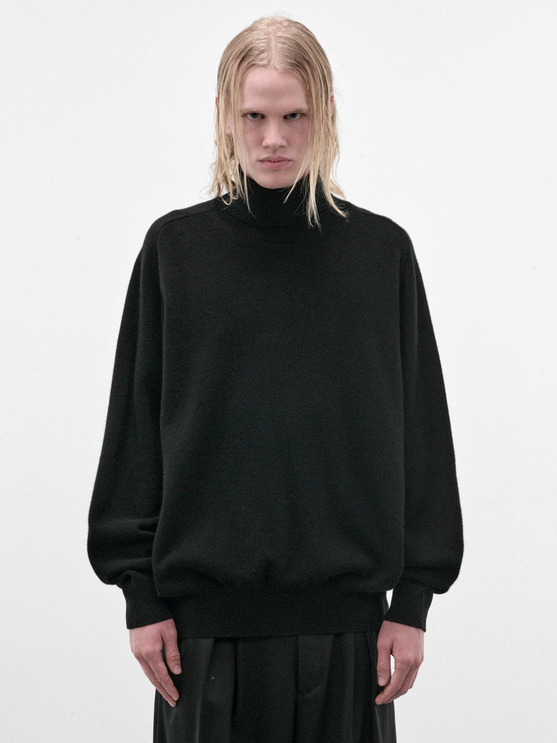 Black Wool Turtleneck Sweater (ST-1635-BLACK)