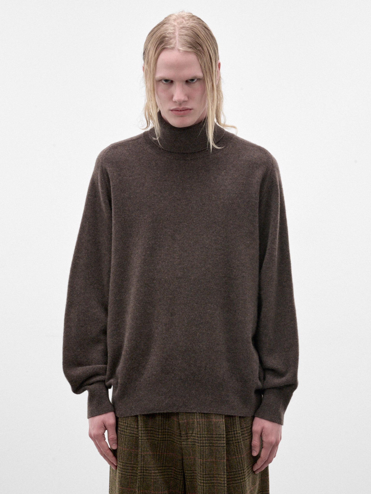 Mocha Wool Turtleneck Sweater (ST-1635-MOCHA)
