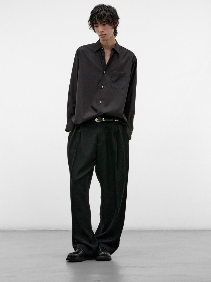 Black Pima Cotton Shirt (ST-1658-BLACK)