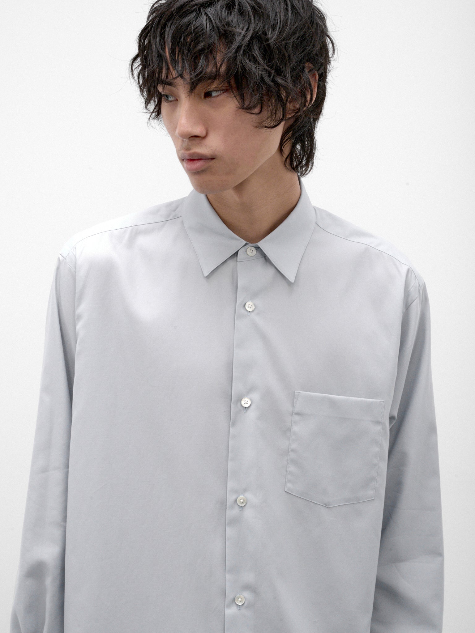 Blue Pima Cotton Shirt (ST-1658-O-BLUE)